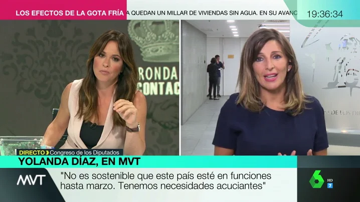 Yolanda Díaz: "Sánchez ha dado un portazo al diálogo. El verbo que mejor conjuga es 'rechazar'" Yolanda Díaz: "Sánchez ha dado un portazo al diálogo. El verbo que mejor conjuga es 'rechazar'"