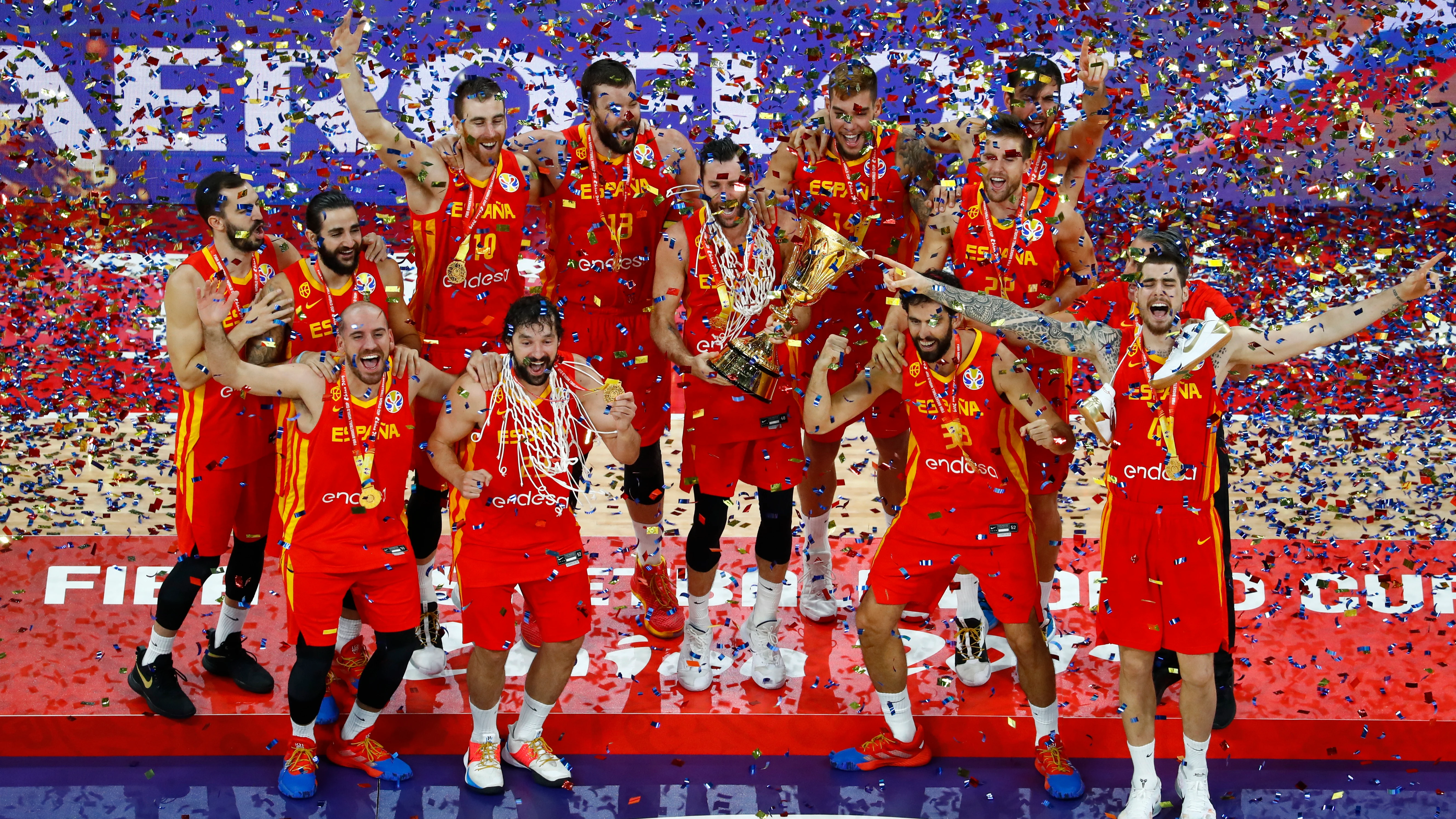 La selección española, campeona del Mundial de baloncesto de China 2019