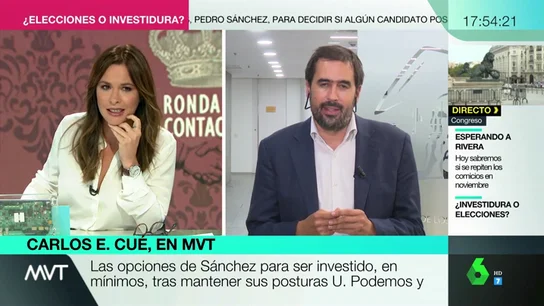 Carlos Cué: "Los pactos llevan tiempo, los anuncios de último minuto son cuestiones de relato" Carlos Cué: "Los pactos llevan tiempo, los anuncios de último minuto son cuestiones de relato"