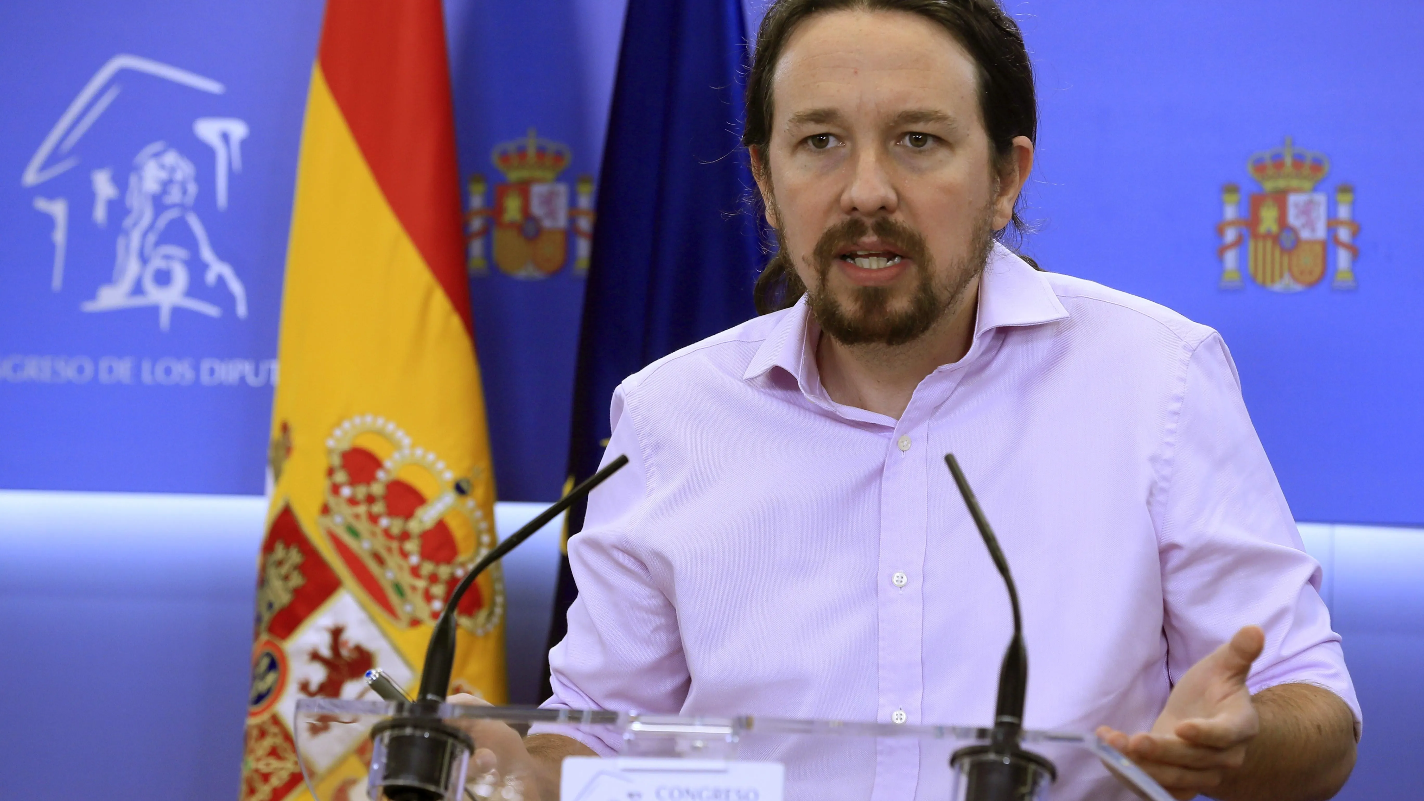 El líder de Unidas Podemos Pablo Iglesias