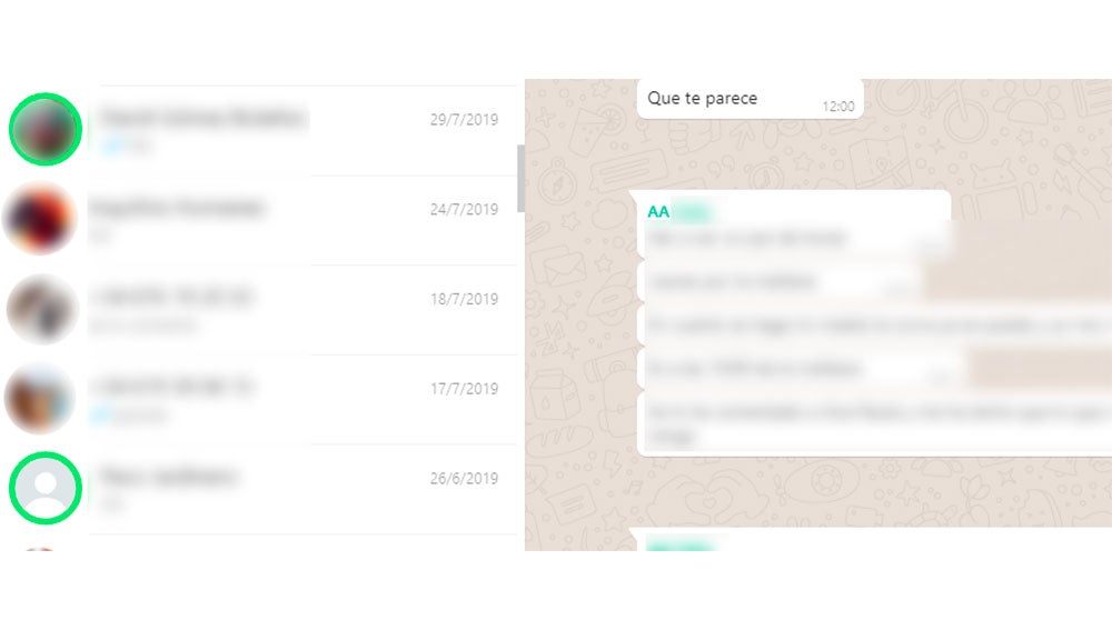 Dos contactos en línea en este momento