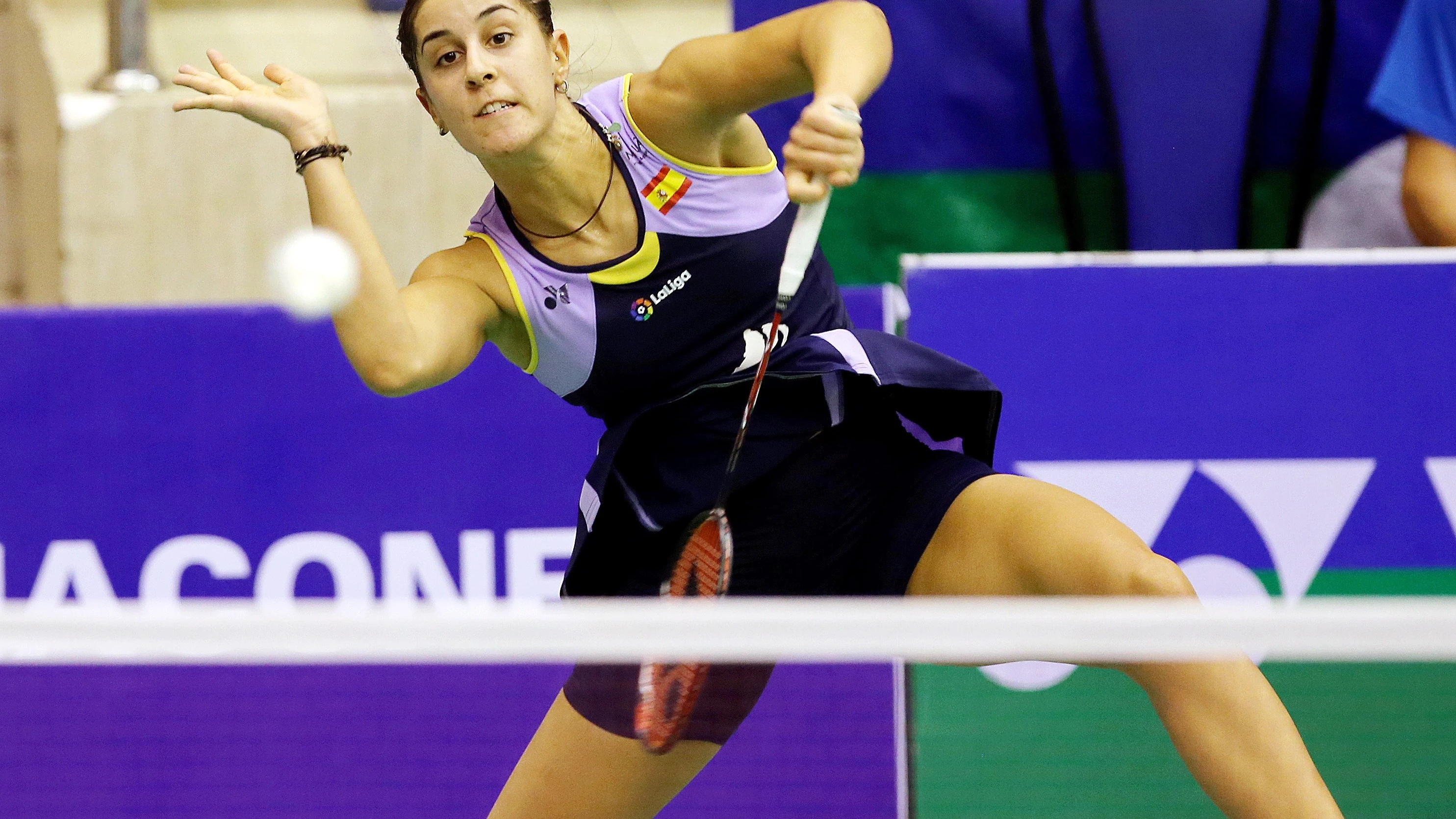 Carolina Marín, durante un partido