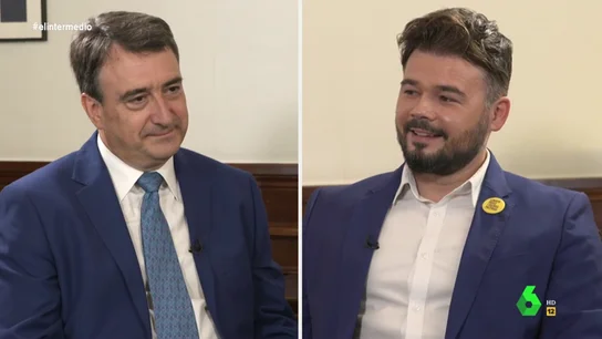 Gabriel Rufián y Aitor Esteban analizan las posibilidades del 11N: "Si el PSOE mejora resultados será más fuerte y se acercará a Ciudadanos" Gabriel Rufián y Aitor Esteban analizan las posibilidades del 11N: "Si el PSOE mejora resultados será más fuerte y se acercará a Ciudadanos"