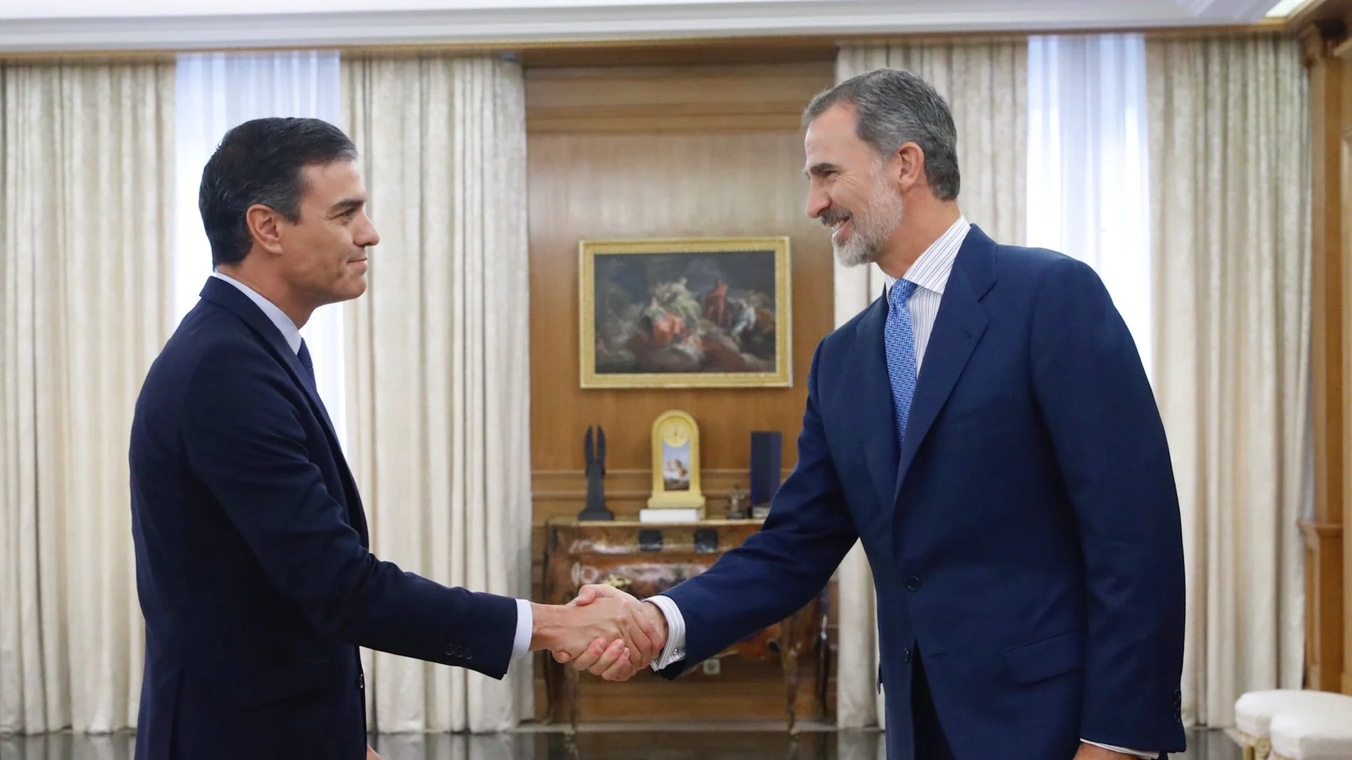 Pedro Sánchez y el rey Felipe VI