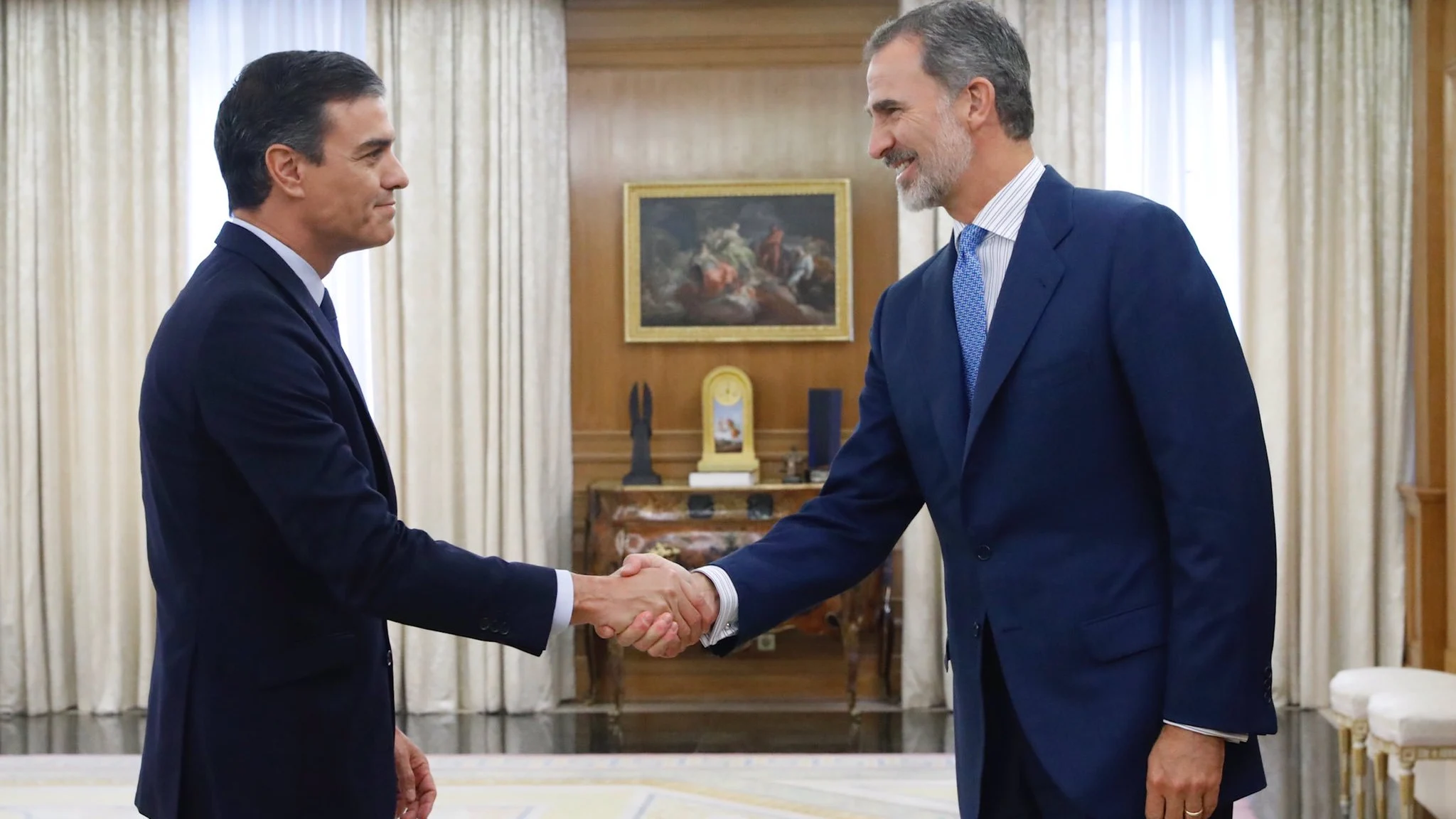 Pedro Sánchez y el rey Felipe VI