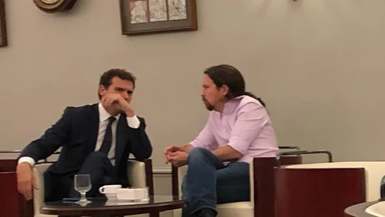 Albert Rivera y Pablo Iglesias en el Congreso Albert Rivera y Pablo Iglesias en el Congreso