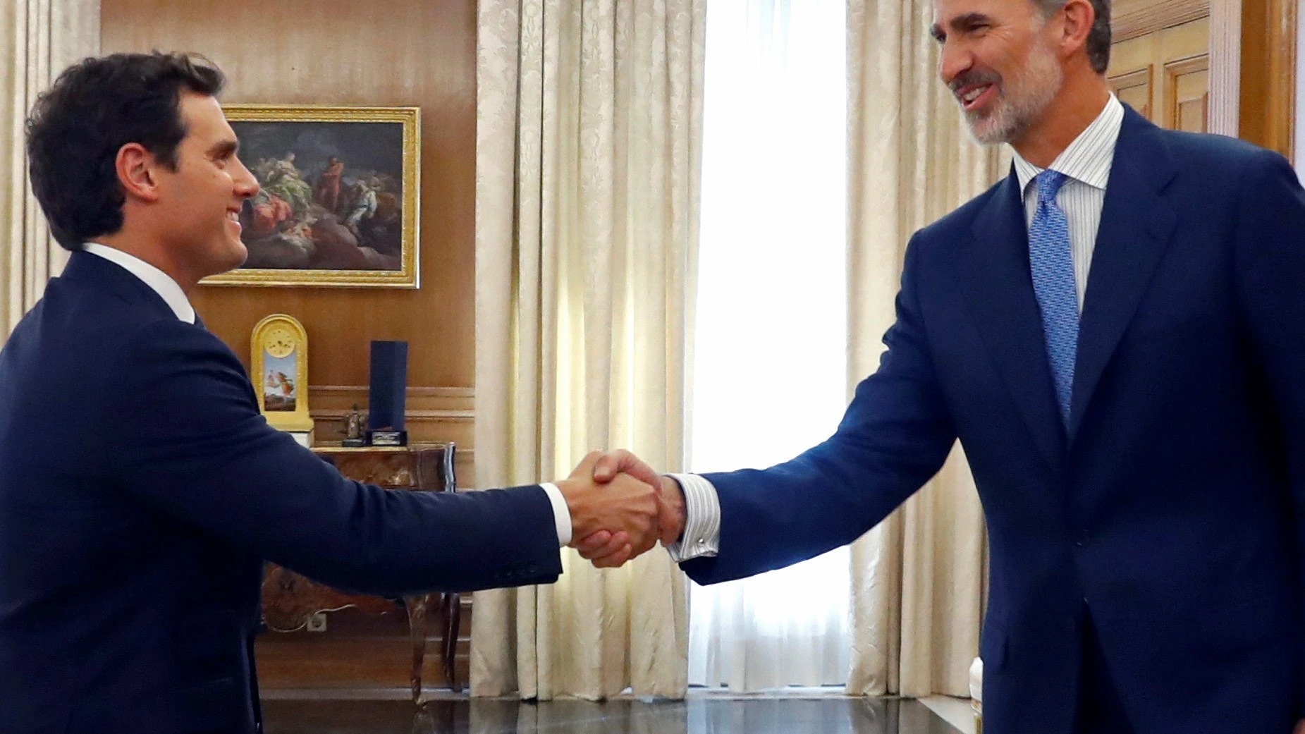 Albert Rivera y el rey Felipe VI