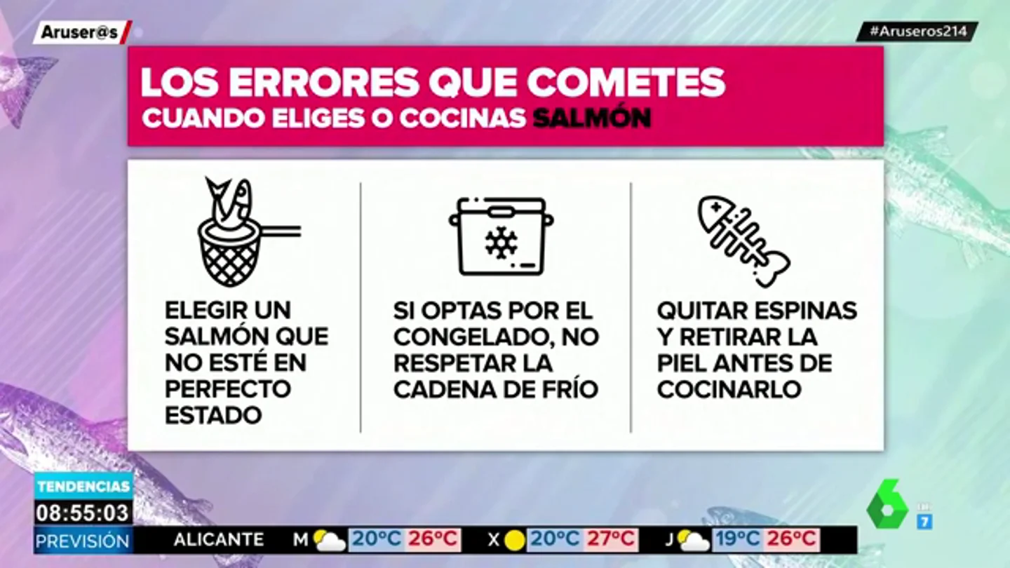 Los errores en los que no tienes que caer cuando eliges o cocinas salmón Los errores en los que no tienes que caer cuando eliges o cocinas salmón