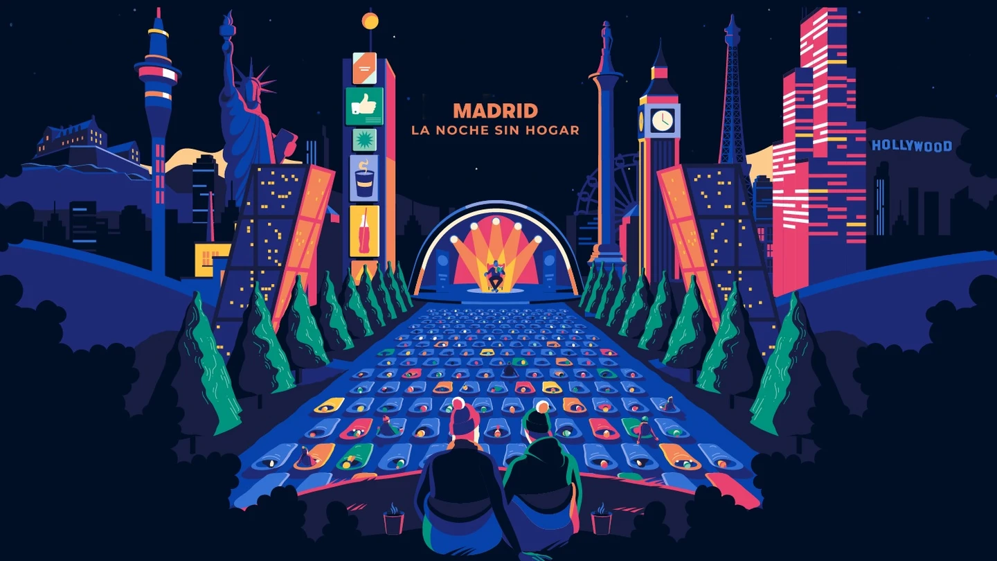 La noche sin hogar llega a Madrid La noche sin hogar llega a Madrid