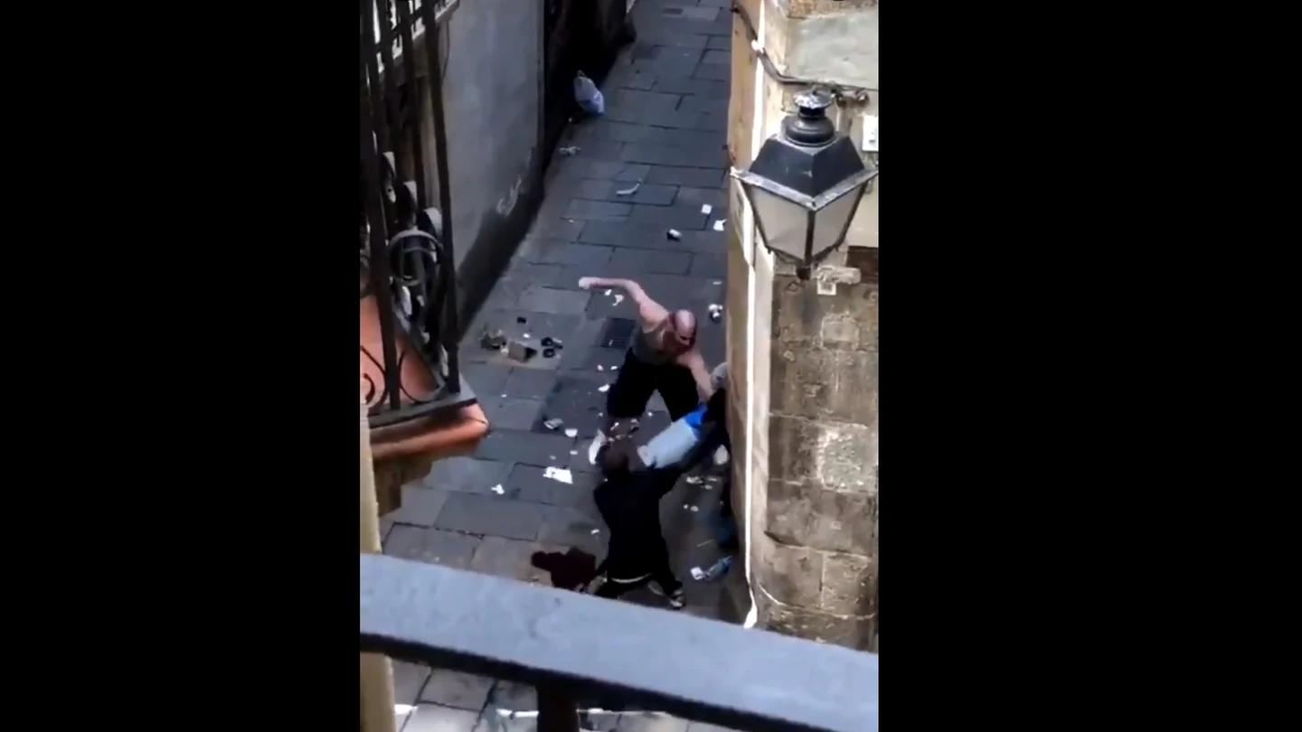 Agresión a un repartidor en Barcelona Agresión a un repartidor en Barcelona