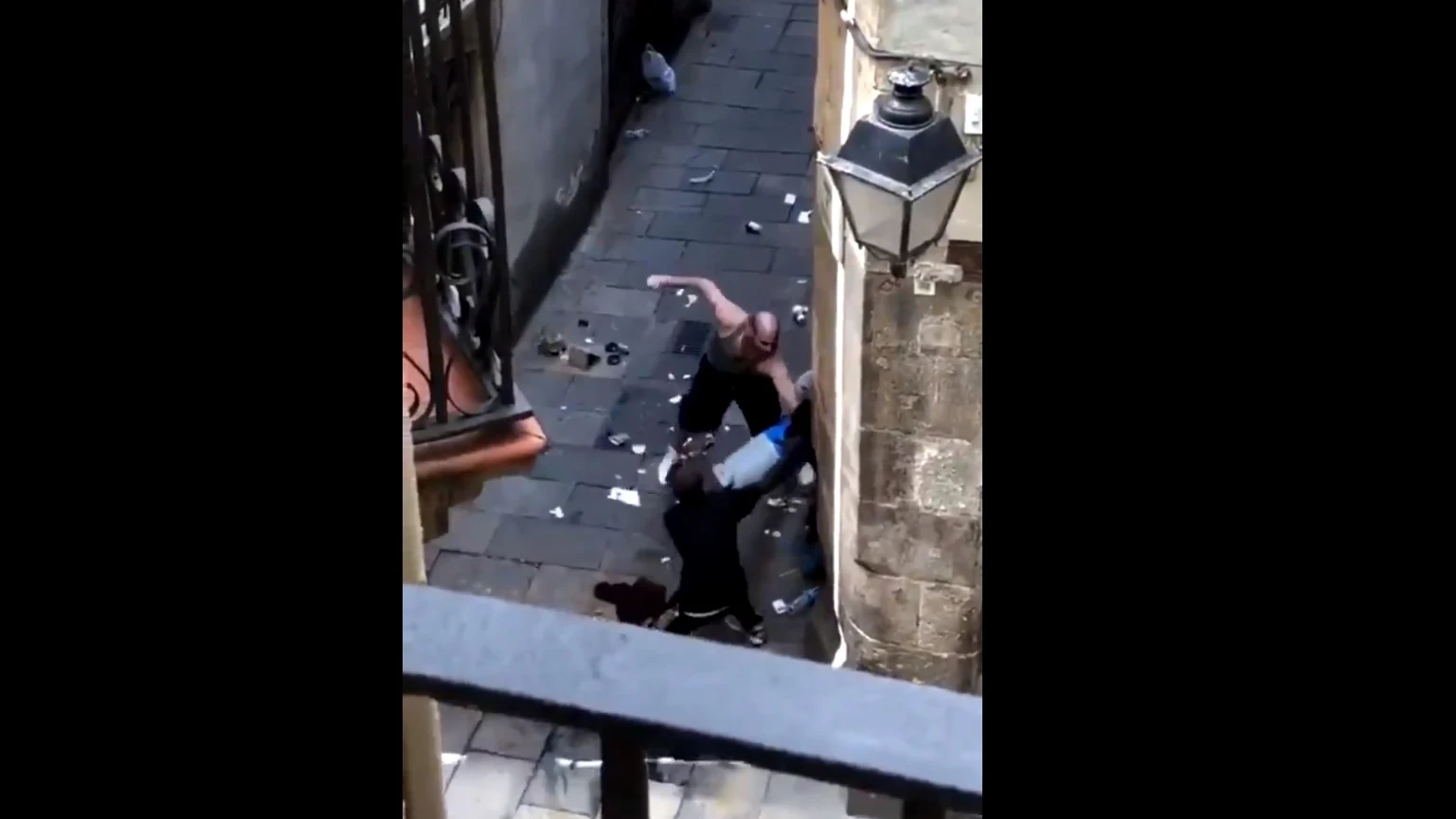 Agresión a un repartidor en Barcelona Agresión a un repartidor en Barcelona
