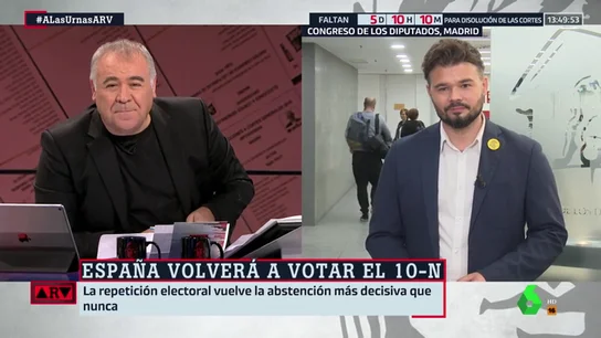 Gabriel Rufián en ARV Gabriel Rufián en ARV