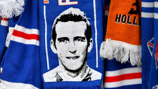 Una bandera con la cara de Fernando Ricksen Una bandera con la cara de Fernando Ricksen