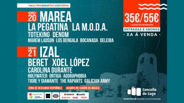 Cartel del festival Caudal Fest, en Lugo