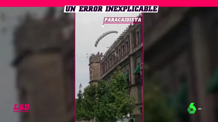 Un paracaidista se estrella contra el suelo