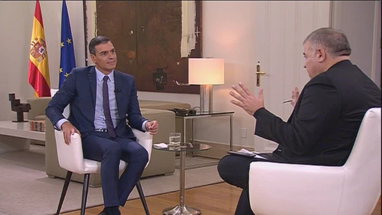 Pedro Sánchez y Antonio García Ferreras en Moncloa Pedro Sánchez y Antonio García Ferreras en Moncloa