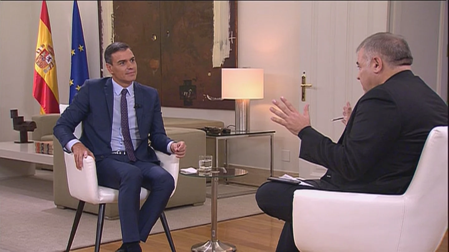 Pedro Sánchez y Antonio García Ferreras en Moncloa Pedro Sánchez y Antonio García Ferreras en Moncloa