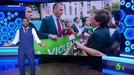 El 'dardo' de Dani Mateo a Martínez Almeida: "Está a favor de la igualdad, de que en Madrid PP y Vox parezcan iguales" El 'dardo' de Dani Mateo a Martínez Almeida: "Está a favor de la igualdad, de que en Madrid PP y Vox parezcan iguales"