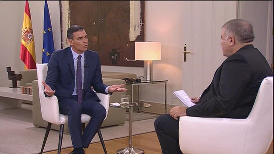 Pedro Sánchez y García Ferreras en Moncloa Pedro Sánchez y García Ferreras en Moncloa