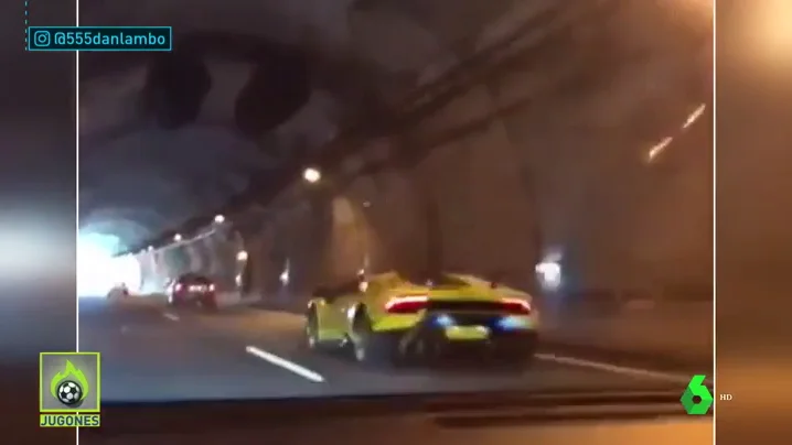 Graban una carrera ilegal de Lamborghinis en Asturias