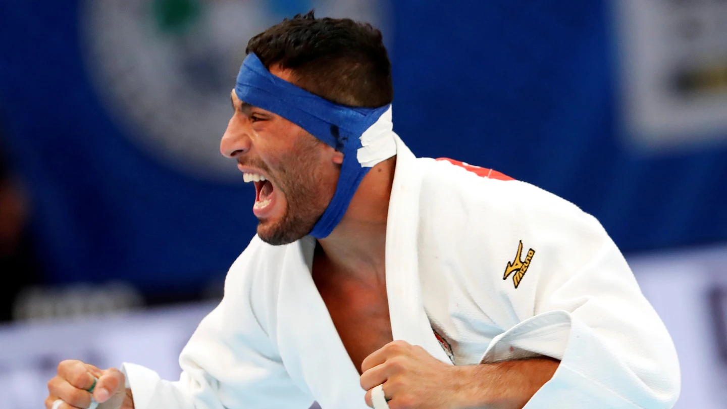 El judoca Saeid Mollaei, durante una competición El judoca Saeid Mollaei, durante una competición