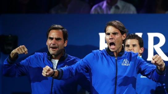 Nadal, con Federer Nadal, con Federer