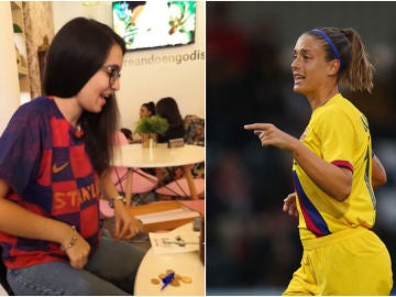 Alexia Putellas y su detalle con una joven aficionada del Barça Alexia Putellas y su detalle con una joven aficionada del Barça