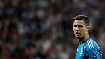 Cristiano Ronaldo, durante el partido contra el Atlético de Madrid