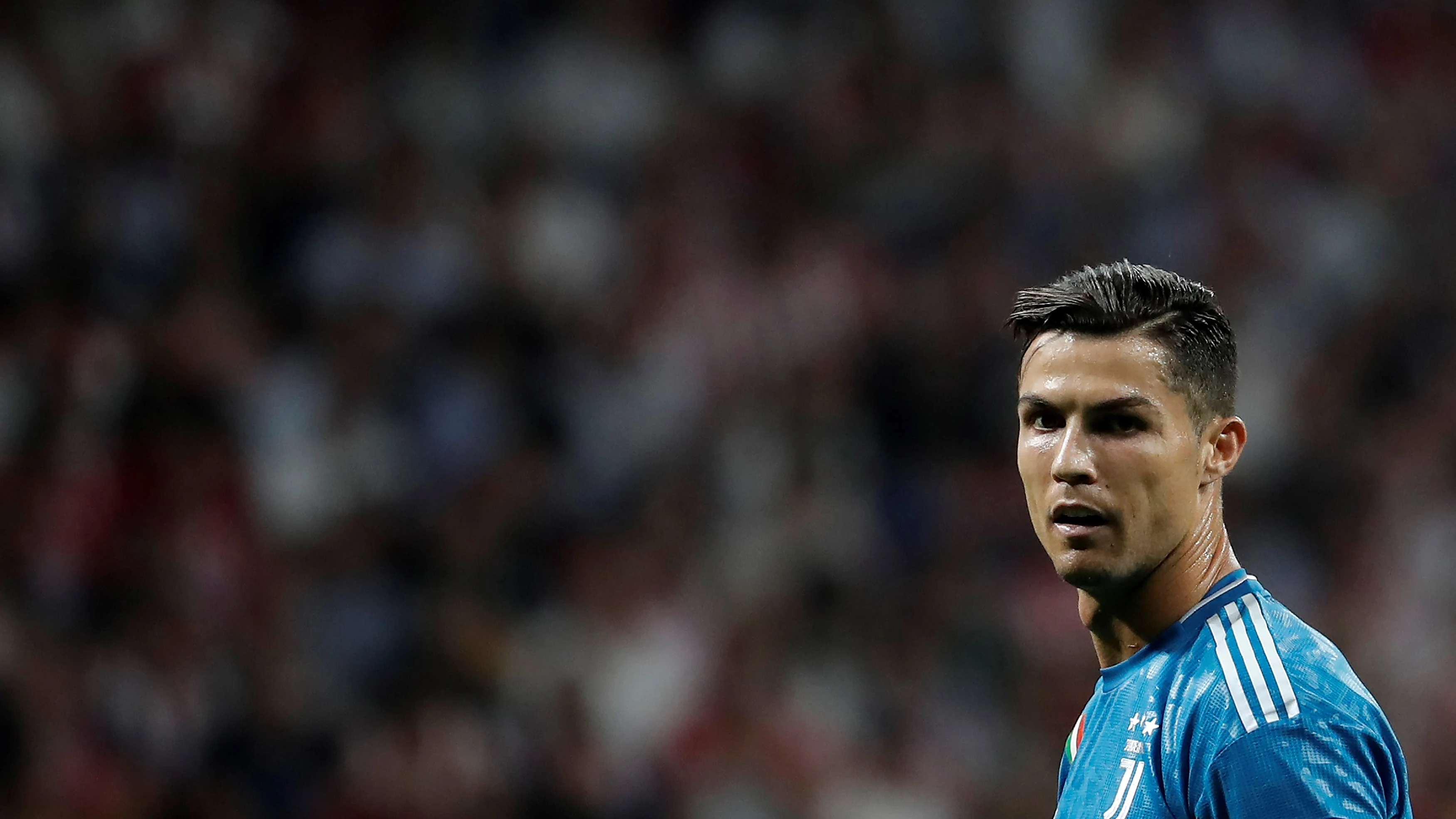 Cristiano Ronaldo, durante el partido contra el Atlético de Madrid