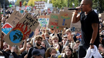 Protesta contra el cambio climático en Berlín