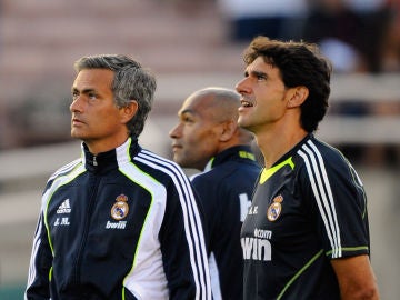 Mourinho y Karanka, durante su etapa en el Real Madrid Mourinho y Karanka, durante su etapa en el Real Madrid