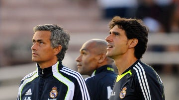 Mourinho y Karanka, durante su etapa en el Real Madrid