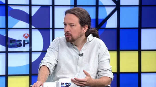Pablo Iglesias en una entrevista en Atresmedia Pablo Iglesias en una entrevista en Atresmedia