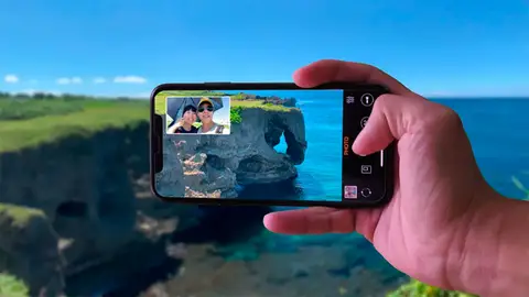 Grabando vídeo desde las dos cámaras Grabando vídeo desde las dos cámaras