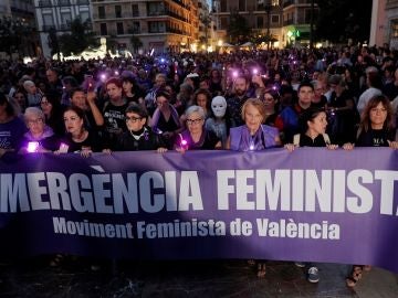 Imagen de la manifestación feminista de Valencia Imagen de la manifestación feminista de Valencia