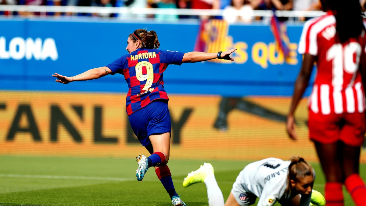 Mariona celebra un gol ante el Atlético