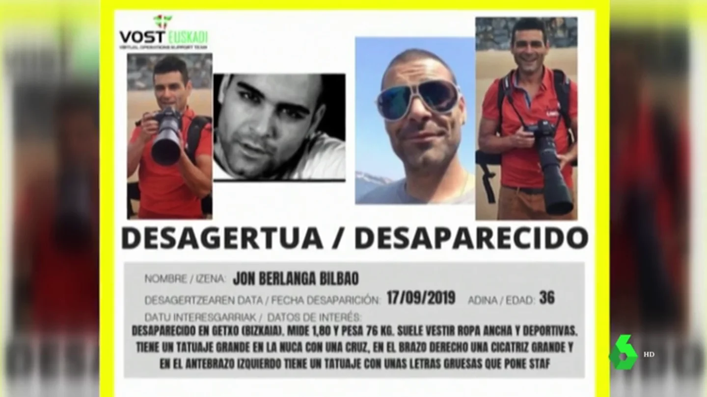 Jon Berlanga Bilbao, desaparecido Jon Berlanga Bilbao, desaparecido
