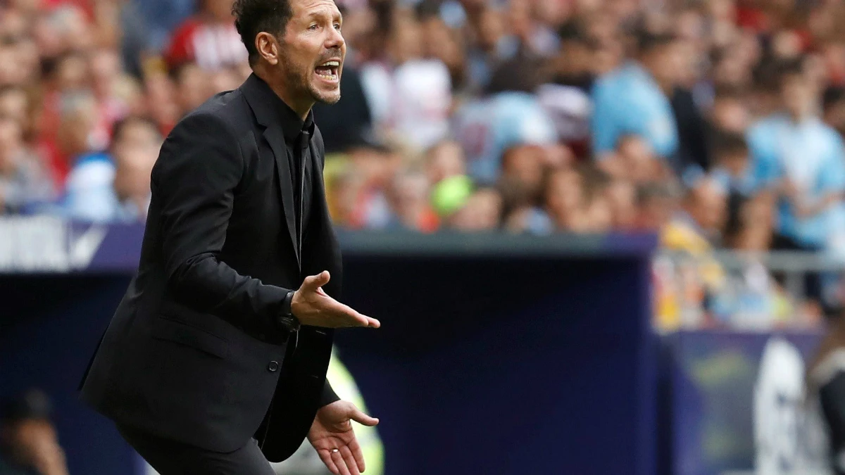 Simeone, en la banda