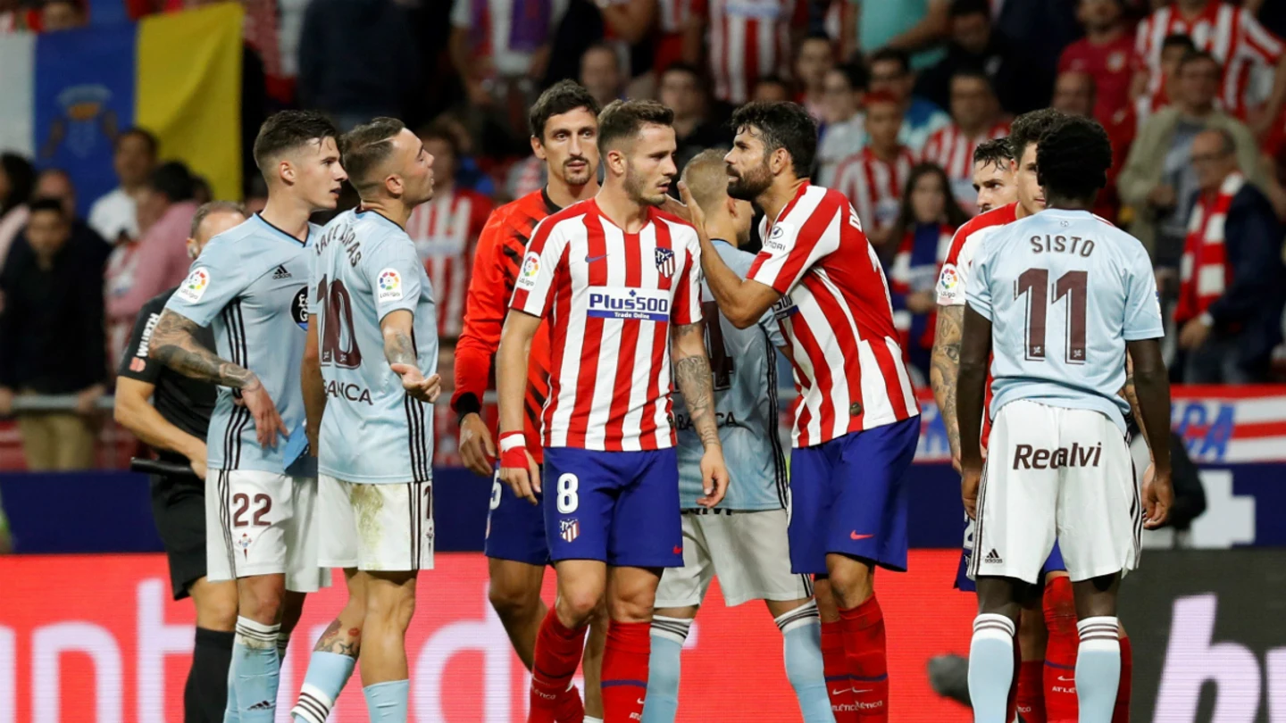Diego Costa protesta Diego Costa protesta