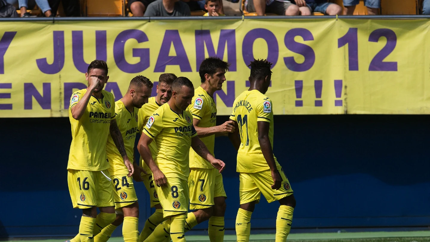 El Villarreal celebra un gol El Villarreal celebra un gol