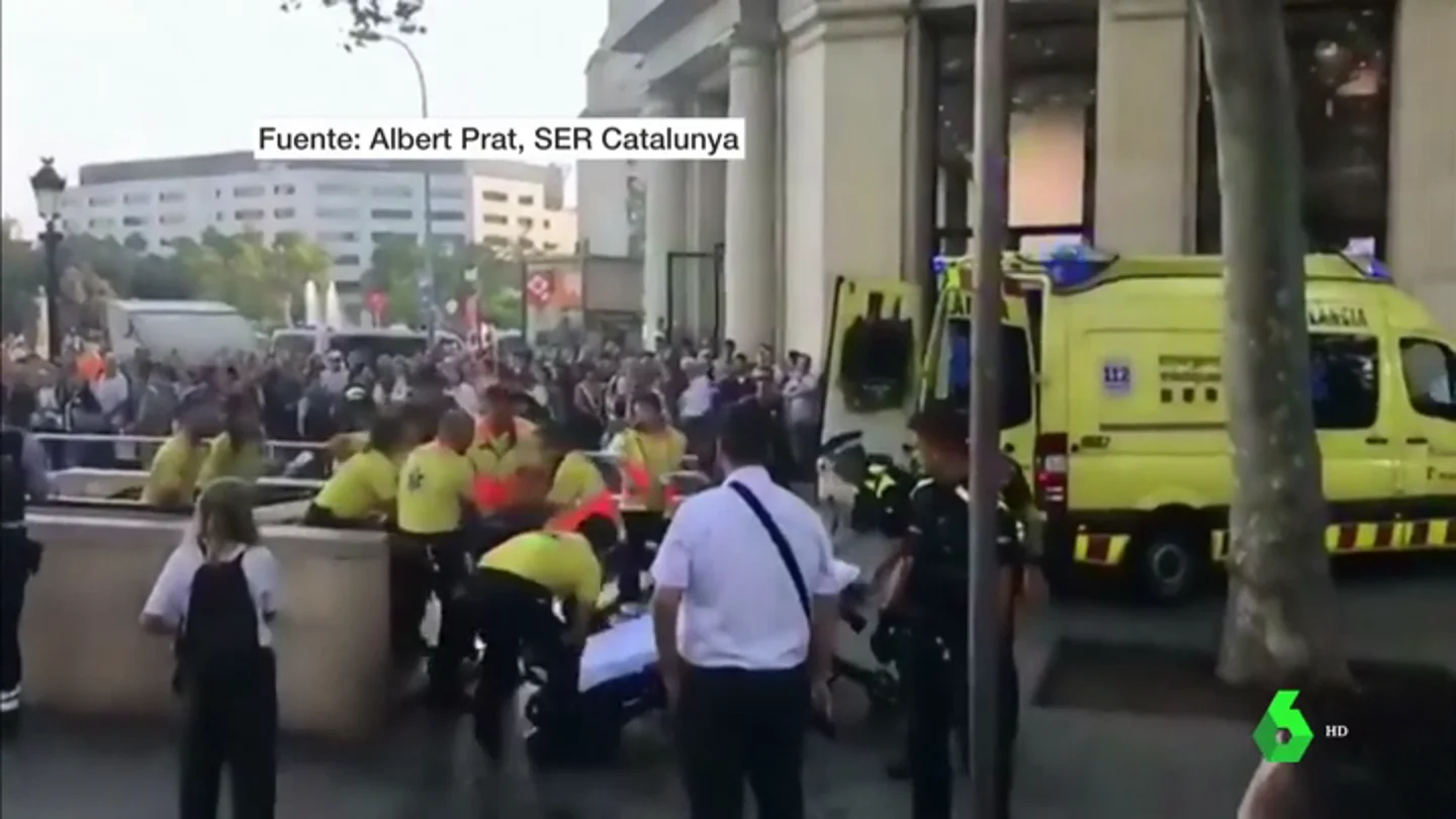 Imagen del menor apuñalado en una pelea en el Metro de Barcelona Imagen del menor apuñalado en una pelea en el Metro de Barcelona