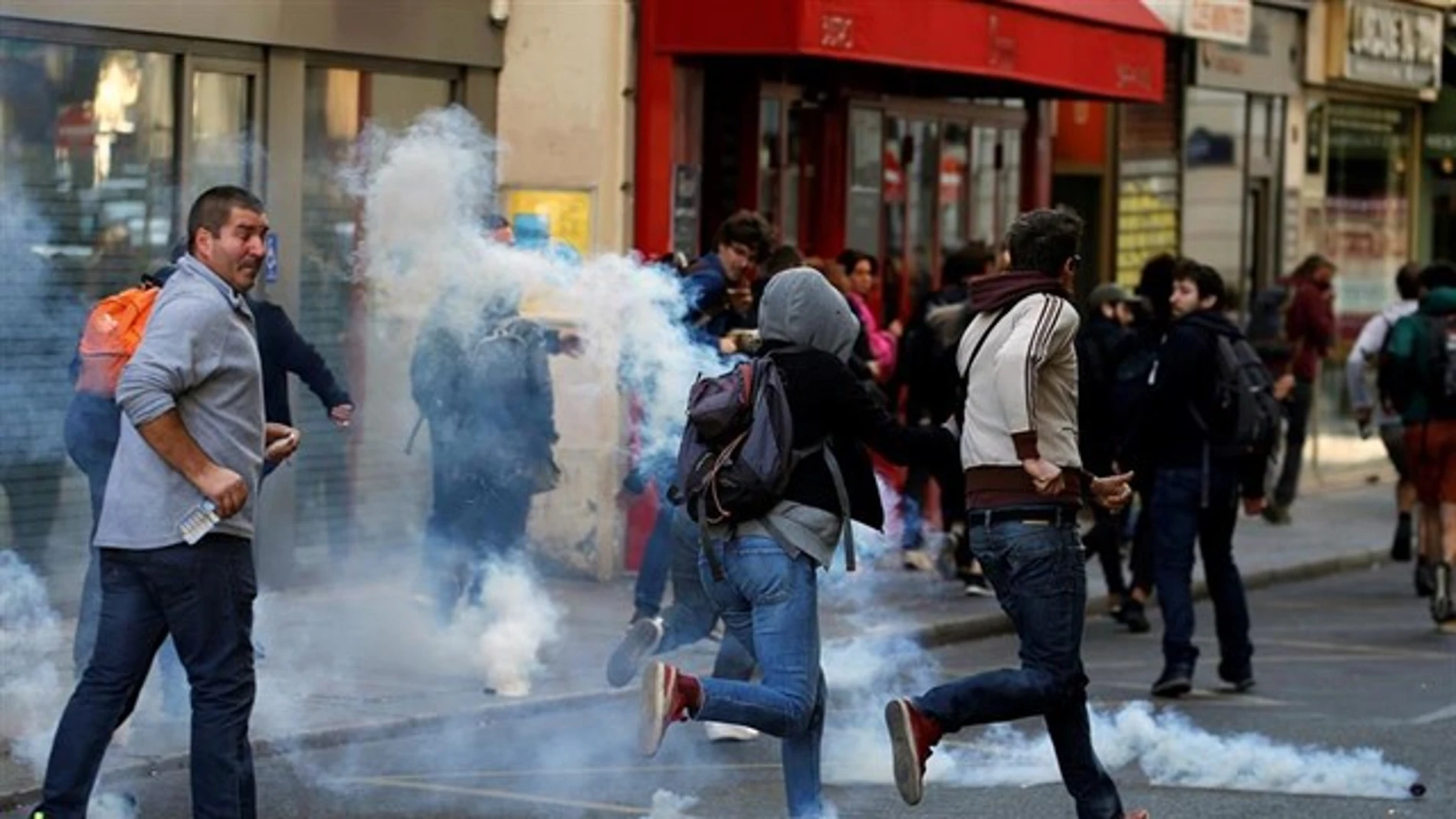 Manifestación de los "chalecos amarillos" en París