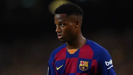 Ansu Fati, con el Barcelona Ansu Fati, con el Barcelona
