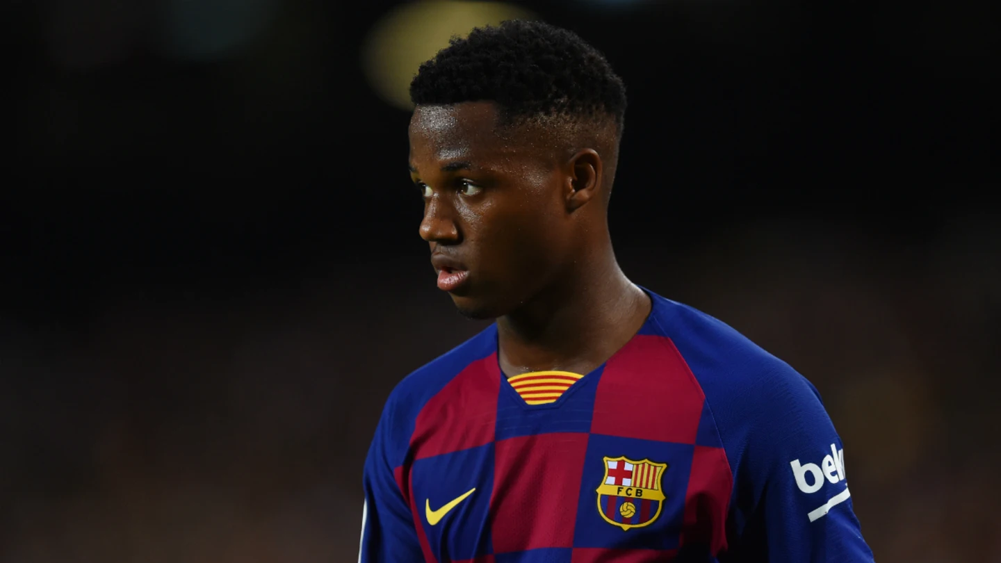 Ansu Fati, con el Barcelona Ansu Fati, con el Barcelona