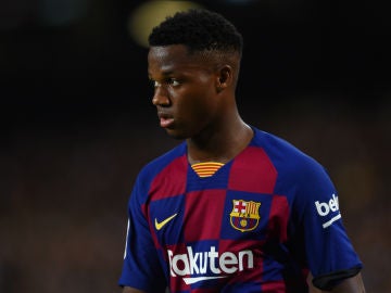 Ansu Fati, con el Barcelona Ansu Fati, con el Barcelona