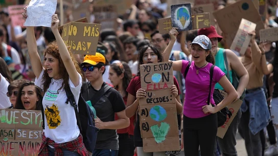 Horario y recorrido de la manifestación de la marcha por el clima el 6 de diciembre Imagen de la manifestación contra el cambio climático