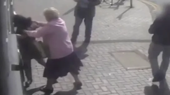 Una anciana se enfrenta a su atracadora Una anciana se enfrenta a su atracadora