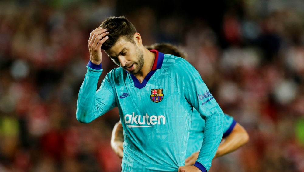 Piqué, contrariado