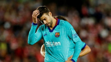 Piqué, contrariado