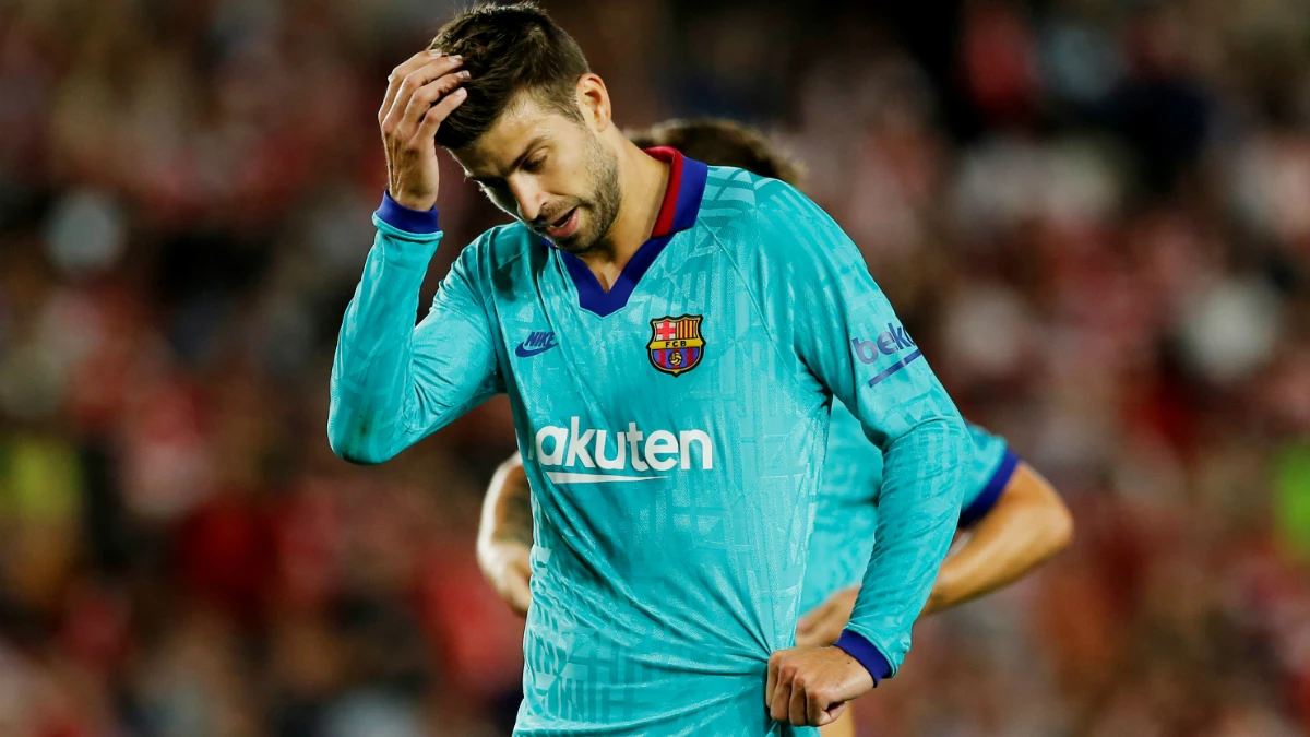 Piqué, contrariado